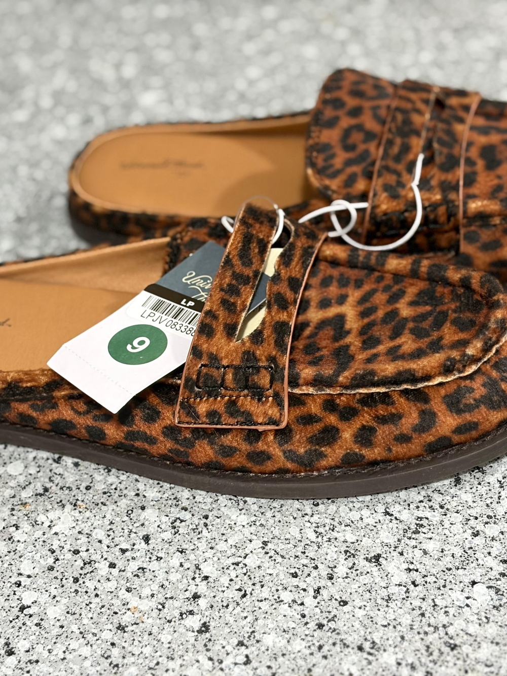 Universal Thread Leopard Print Slip-On Loafers in Brown and Black